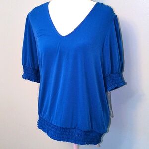 NWT INC international concepts Cobalt Blue Top